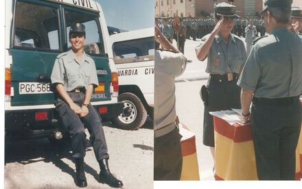 Alumna en la academia de Baeza de la Guardia Civil